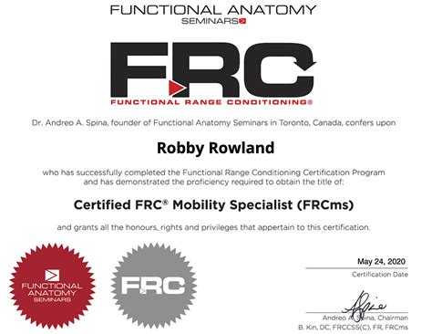 certified frc mobility specialist  robby row show