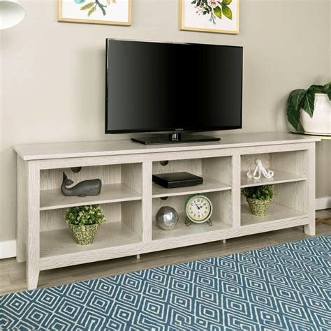 75 Inch Long Tv Stand Table White Modern