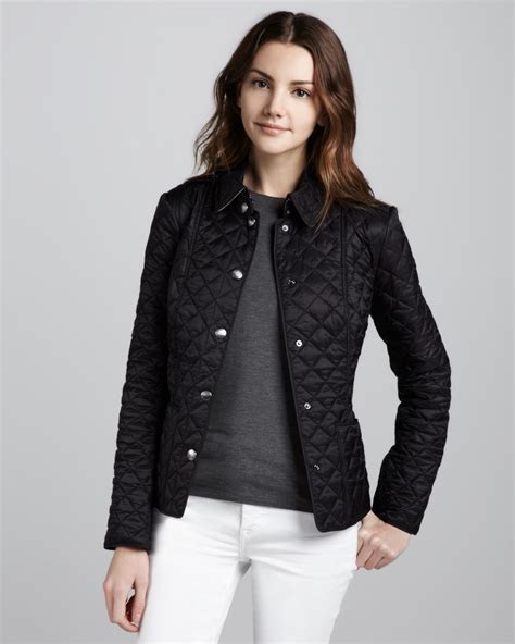 Burberry Brit Heritage Quilted Jacket In Black Lyst