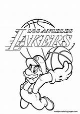 Bucks Lakers sketch template