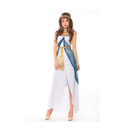 buy sexy fashion egypt cleopatra long white dress for