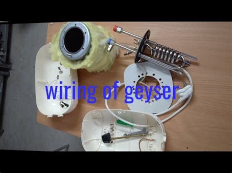 geyser wiring  drawing youtube