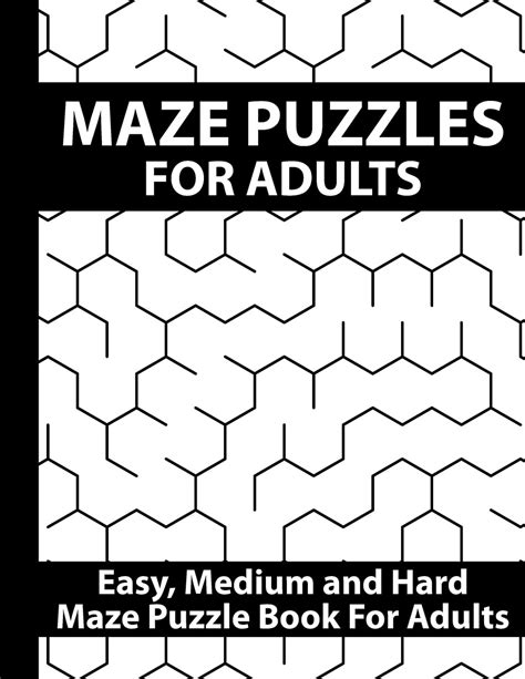 maze puzzles  adults amazing brain challenging maze puzzle game book  teens young