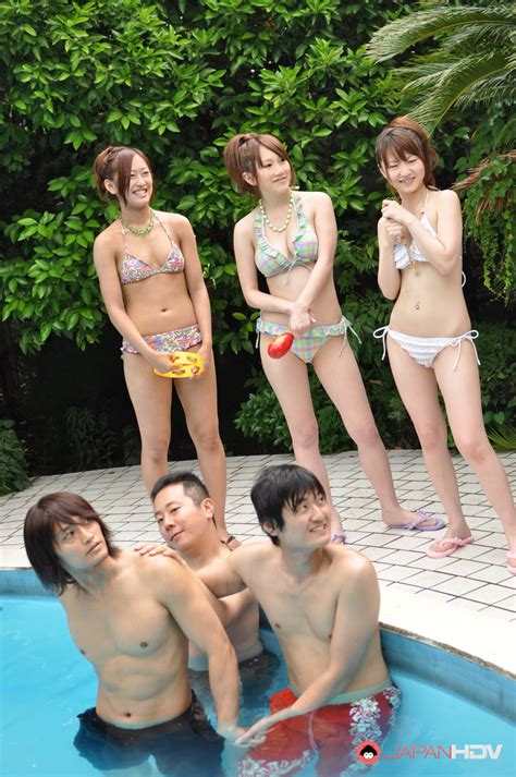 really sexy japanese pool party