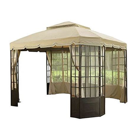 garden winds replacement canopy top   bay window gazebo sold  sears  kmart beige