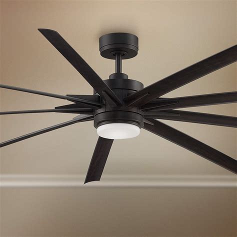fanimation odyn  dark bronze led outdoor ceiling fan p lamps