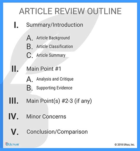 article review template  students scholarly article critique