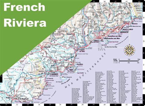map  french riviera maps  source