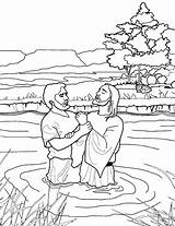 Coloring Pages Baptism God Praying Almighty After Color sketch template