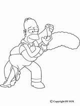 Marge Simpson Homer sketch template