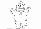 Coloring Ghostbusters Marshmallow Man Puft Pages Stay Printable Kids Color sketch template