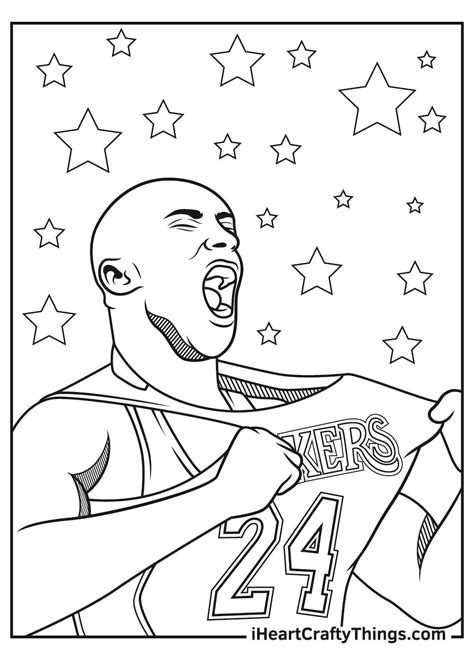 kobe bryant coloring pages sports coloring pages coloring pages