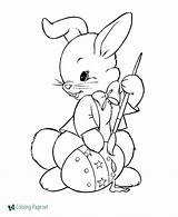 Bunny Easter Coloring Printable Pages Below Click sketch template