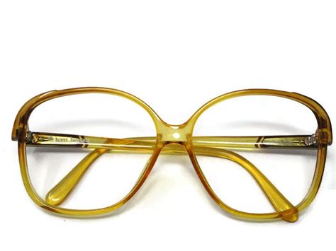 Yellow Vintage Bug Eye Glasses Frames German Eyeglasses Etsy