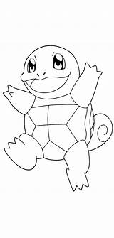 Squirtle Colorin sketch template
