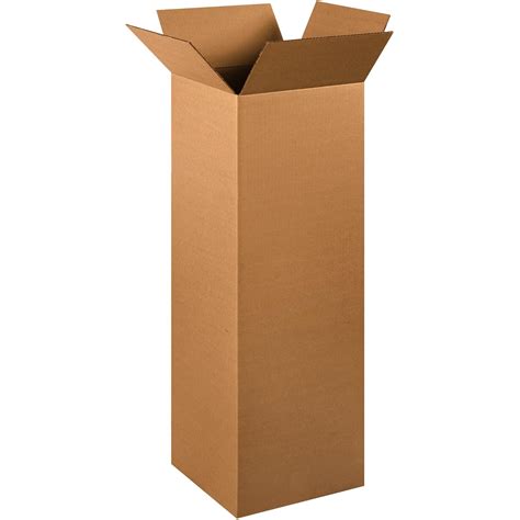 boxes fast bf121236 tall cardboard boxes 12 x 12 x 36 single wall