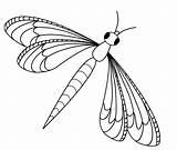 Dragonfly Coloring Pages Clipart Dragonflies Fly Dragon Printable Vector Line Cartoon Clip Drawing Kids Cliparts Drawings Print Color Cute Adult sketch template