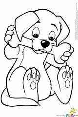 Beagle Coloring Pages Getdrawings Puppy sketch template