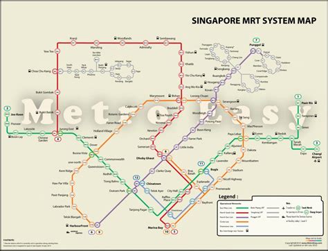 Train System Map Mrt And Lrt Trains Public Transport