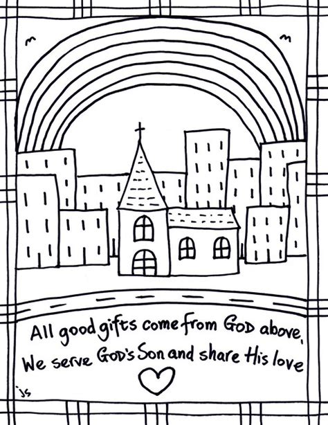 coloring pages  church preschoolers