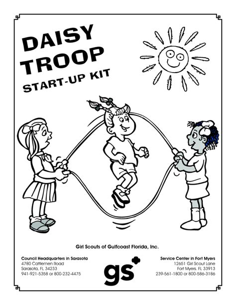 coloring page daisy girl scout printables coloring page coloring home
