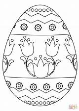 Easter Egg Coloring Pages Printable Eggs Pattern Flowers Print Supercoloring Book Ostern Colouring Color Floral Super Online Pâques Kids Cartoon sketch template