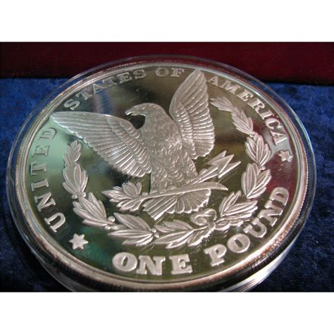 large morgan silver dollar replica  pound proof