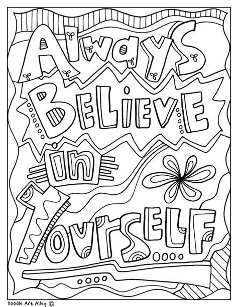 inspirational coloring page classroom