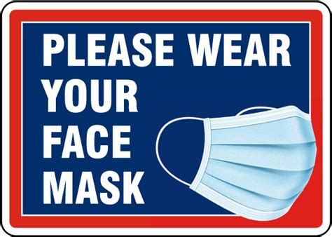 wear  face mask sign claim   discount