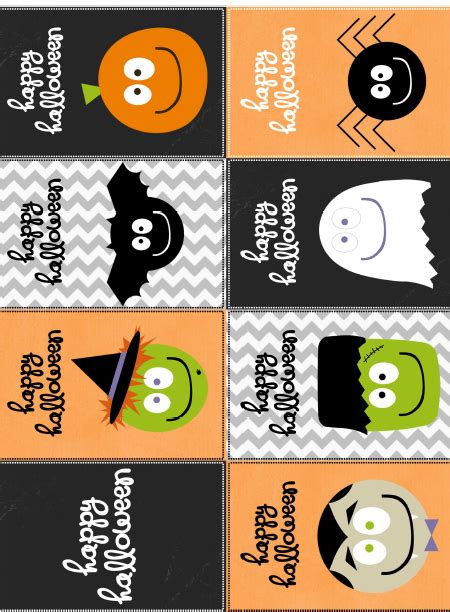 halloween stickers labels  printable labels templates