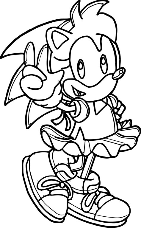 awesome  amy rose coloring page rose coloring pages coloring