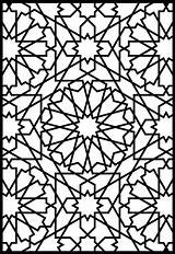 Coloring Pages Islamic Patterns Geometric Getdrawings sketch template