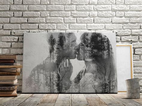 Obraz Na Płótnie Pocałunek Miłość Miłość Pocałunek Drzewa Para