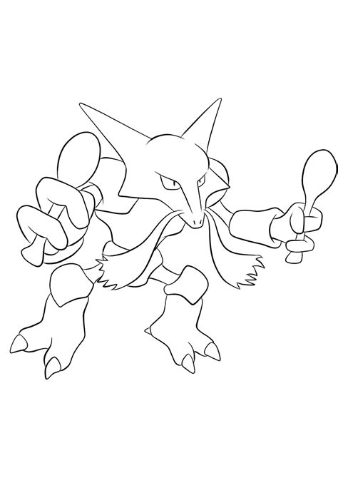 alakazam  pokemon generation   pokemon coloring pages