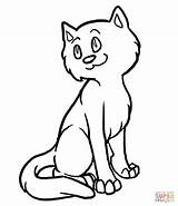 Cat Cartoon Coloring Pages Lovely Cats Printable Kitty Drawing Head Supercoloring Color Cute Easy Ragdoll Animals Cartoons Drawings Kitten Sitting sketch template