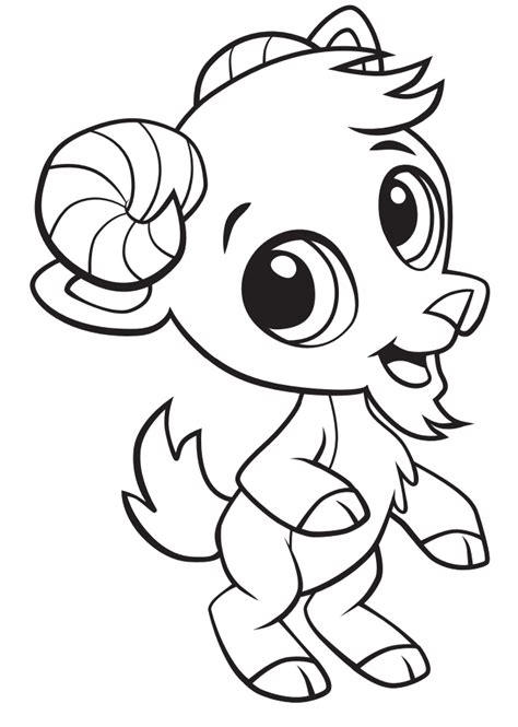 goat coloring pages  printable coloring pages  kids