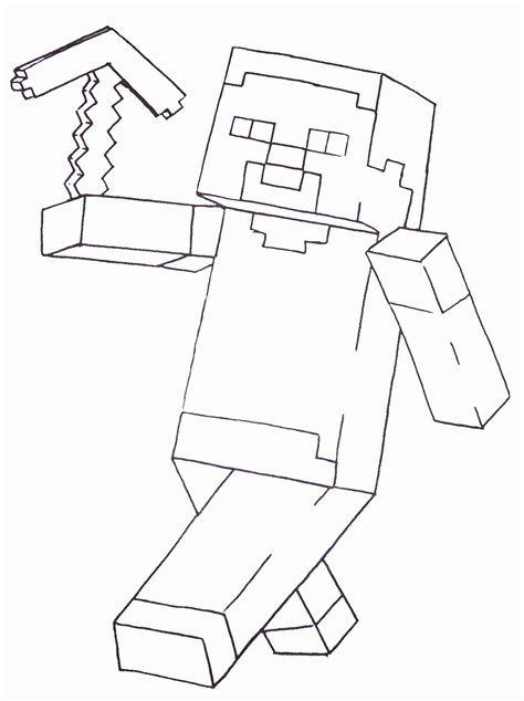 printable coloring page  minecraft skins sketch coloring page