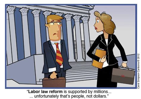 labor law reform  supported  millions cartoon movement