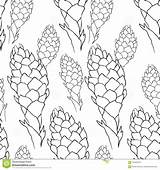 Ginger Flower Seamless Torch Tropical Coloring Pattern Vec Vector Preview sketch template