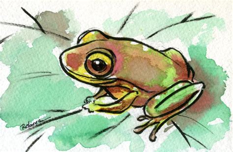 cute frog painting  paintingvalleycom explore collection  cute