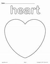 Heart Coloring Shapes Shape Pages Preschool Worksheets Toddlers Preschoolers Printable Pre Felt Faces sketch template