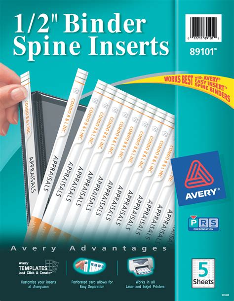 binder spine template
