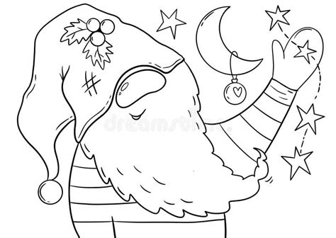 christmas scandinavian gnome cute tomte cartoon character hand drawn