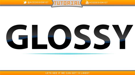 glossy text effect tutorial photoshop cc youtube