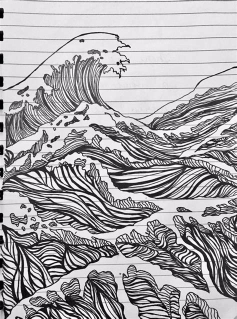 drawing  waves sea illustration art sea drawing ocean wave drawing