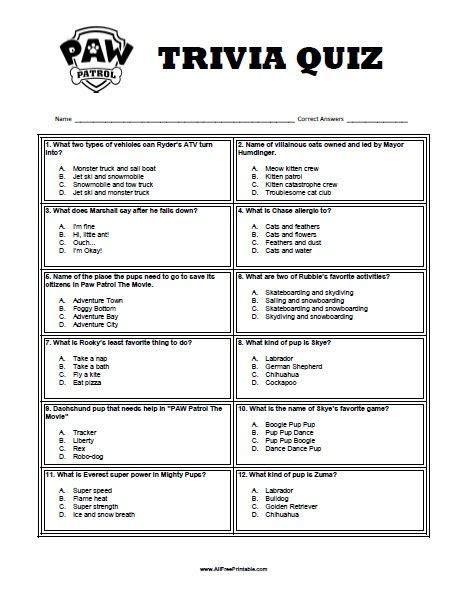 printable trivia quizzes  adults    quizzes  adults