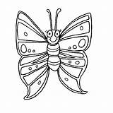Coloring Pages Butterfly Kids sketch template