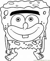Coloring Spongegar Spongebob Pages Squarepants Printable Smiling Cartoon Coloringpages101 Color Print Kids Pdf Categories sketch template