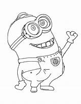 Coloring Pages Minion Minions Colorkid sketch template