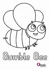 Bee Bumble Bubakids Bumblebee sketch template